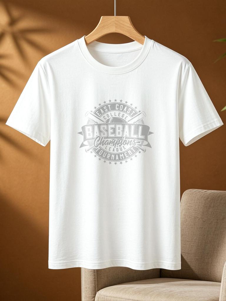 Vintage Baseball Style Casual T-Shirt