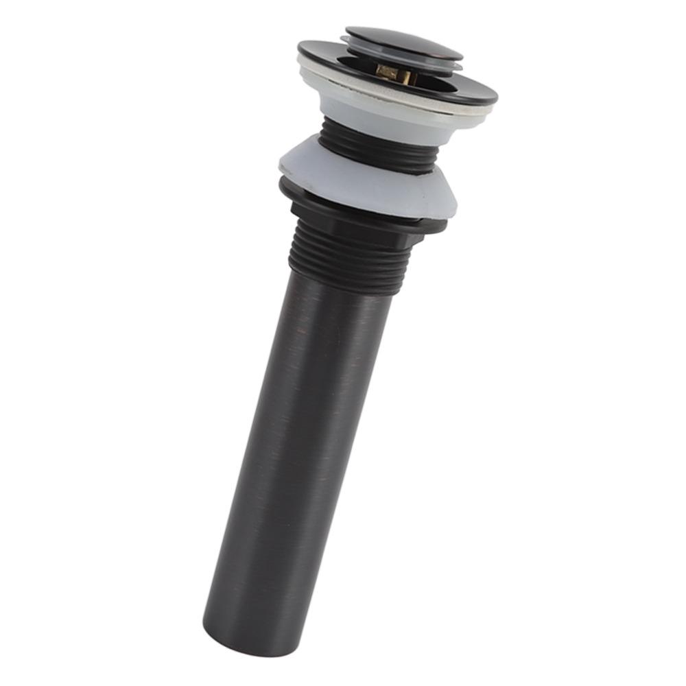 Matte Black Finish Drain Stopper Push Bounce Basin Sink Drain Sink Drain Stopper Kitchen Use