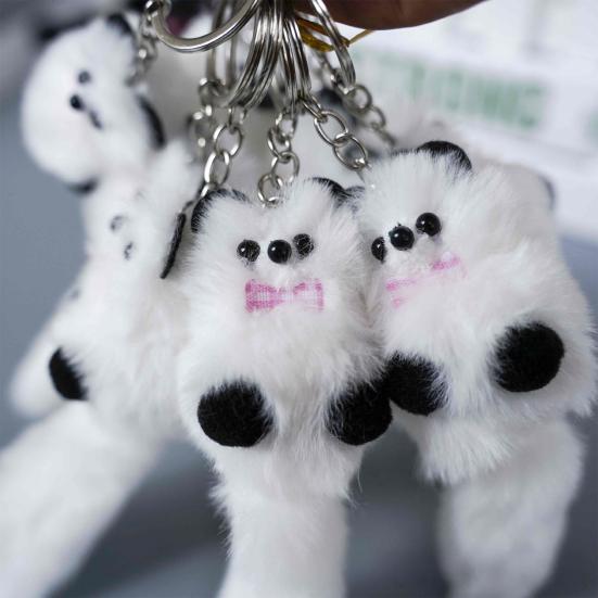 Keychain Pendant Plush Cartoon Bear Charm Key Chain Versatile Key Holder Backpack Car Key Accessories