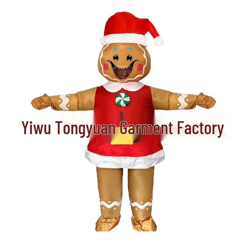 Inflatable Christmas Tree, Snowman, and Reindeer Costume for Festive Parties