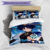 3pcs Genshin Impact Wanderer1 Design Cover Set - HD Printed Bedding with 1 Cover and 2 Pillowcases - Perfect for Home and Dorm Decor