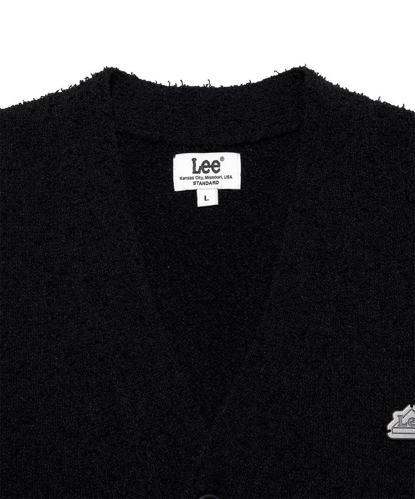 Lee Tail V-Neck Cardigan Black