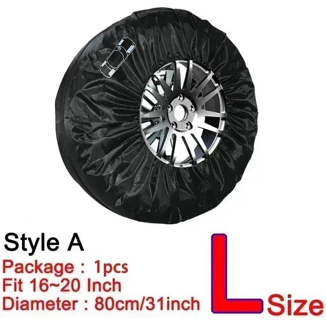 AD Universal 4 Stück Reserveradabdeckung Hülle Polyester Autoreifen Aufbewahrungstaschen Automobil Reifen Zubehör Auto Fahrzeug Radschutz