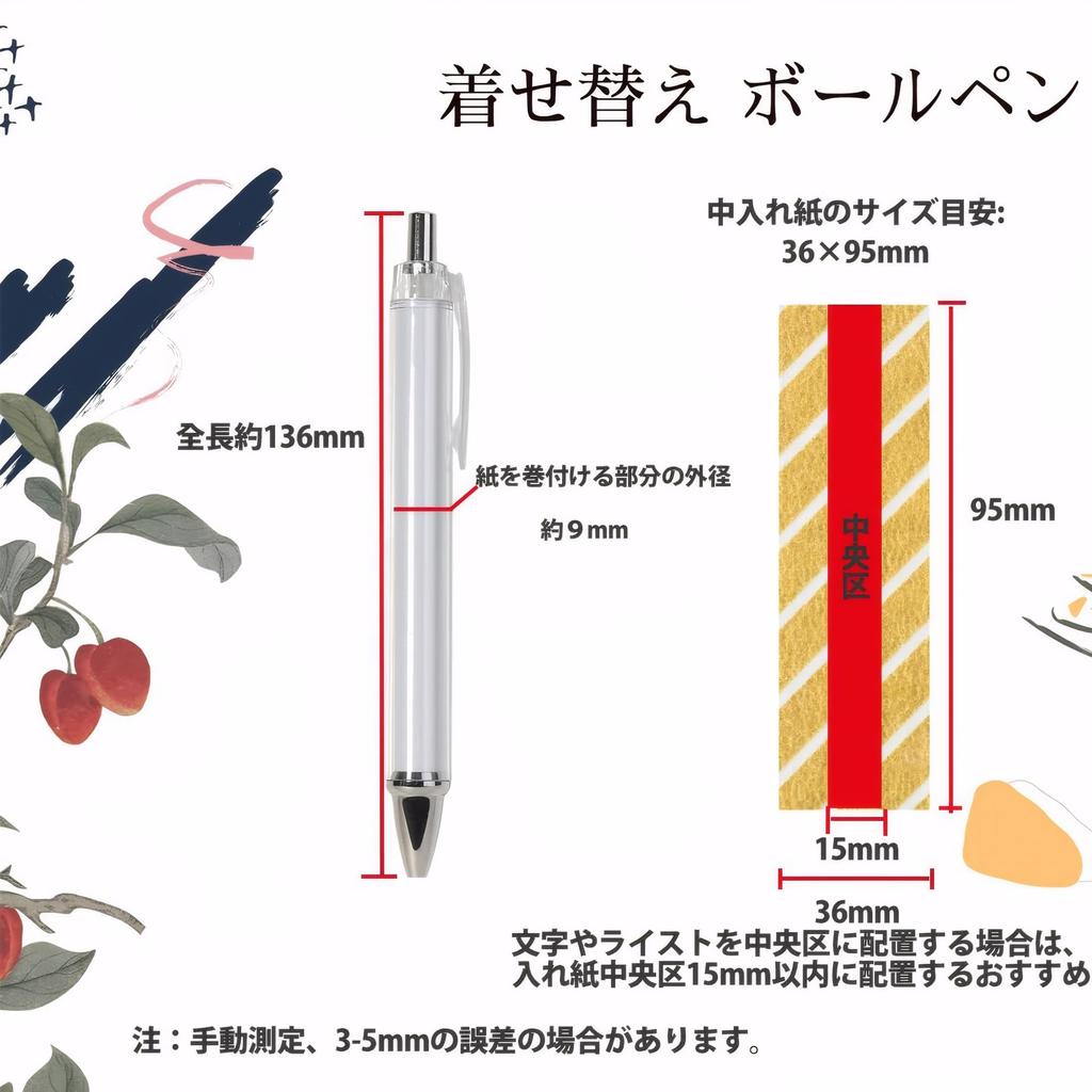 Set of 20 Custom Ballpoint Original Handmade Ballpoint Replacement Ballpoint Remade Ballpoint Paper Insert Ballpoint 20 Replacement Refills Included