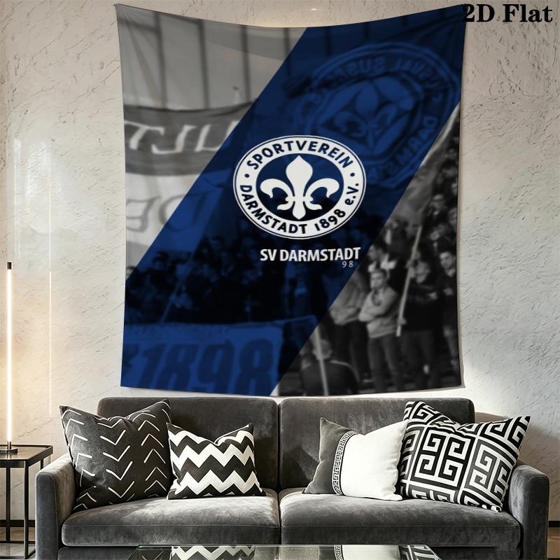 SV Darmstadt 98 Wall Tapestry Aesthetic Wall Hanging Printed Fabric Blanket Decorative Tapestries for Bedroom Living Room Home Decor