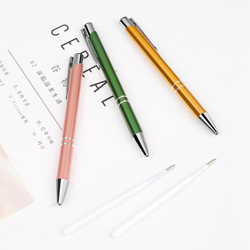 Customized Metal Click Ballpoint Pen with Logo - Oil-Based Ink, Press-Action Design for Promotional Use