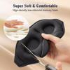 Sleep Mask for Women, Men for Home, Plane and Travel 3d with Memory Effect, Blindfold with Earplugs, Black