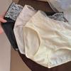 Female Spring and Autumn Pure To Lace Pure Cotton Antibacterial Anti HPV Breathable Long Crotch Full Hip Briefs
