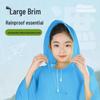 Children's Full-Body Rainproof Poncho with Large Brim – Thickened, Widened Design for Boys and Girls with Schoolbag Coverage
