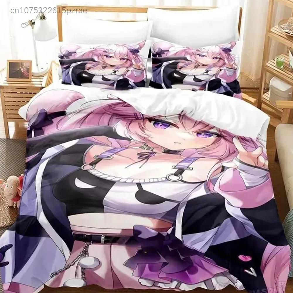 Anime Nyatasha Nyanners Bedding Set For Bedroom Soft Modern Bedspreads Comefortable Kids Duvet Cover Quilt Cover And Pillowcase