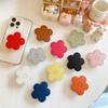 Leather Flower Airbag Phone Holder for Binge-Watching and Desktop Support
