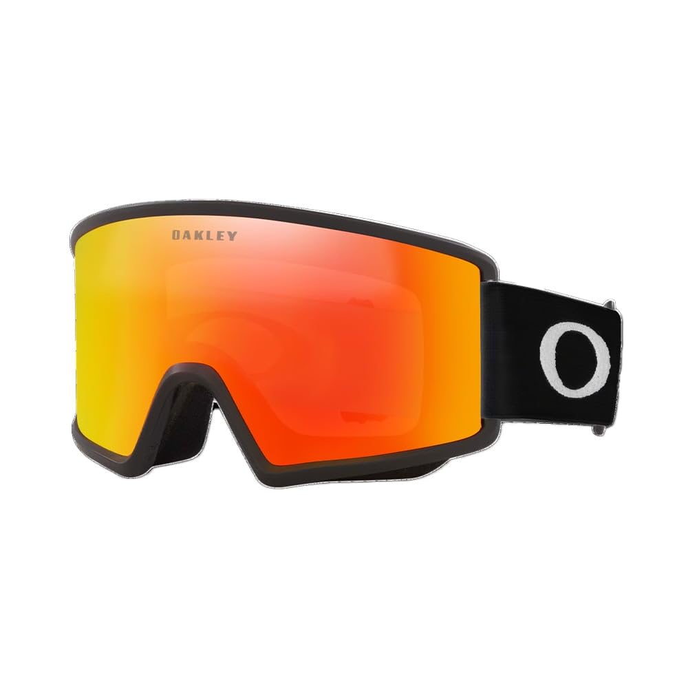 Oakley TARGET LINE M Goggles Matte Black / Fire Iridium & Persimmon (Medium Fit, Unisex)