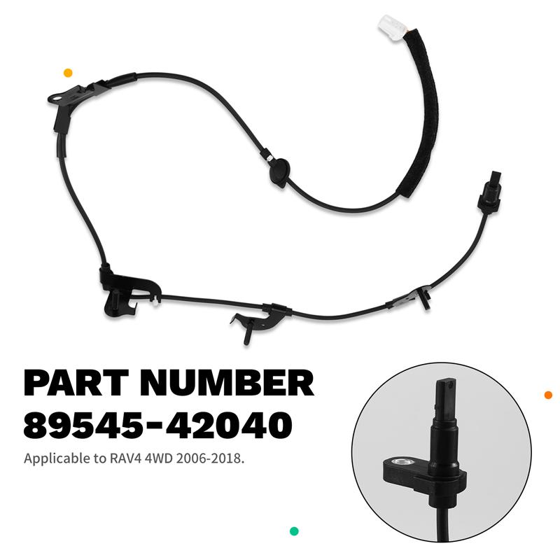 A16P-Car Front Left ABS Sensor ABS System Wheel Speed Sensor 89545-42040 For Toyota Rav4 4WD 2006-2012