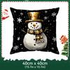 Black Gold Christmas Theme Pillowcase Bedroom Cushion Cover 100% Polyester Living Room Cushion Pillowcase Home Decor
