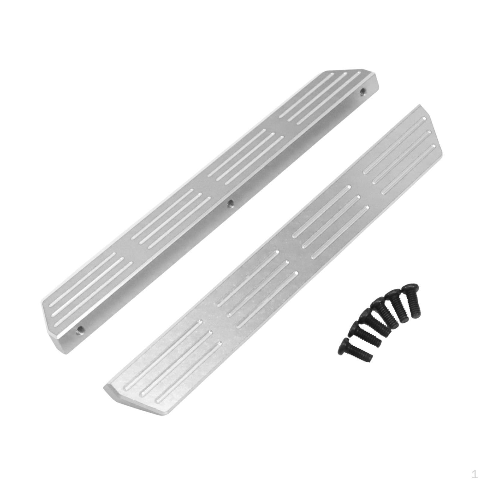 

Metal Side Pedal RC Car Foot Pedals Assembly Easy to Install Step Running Board Plate for H12Y срібний