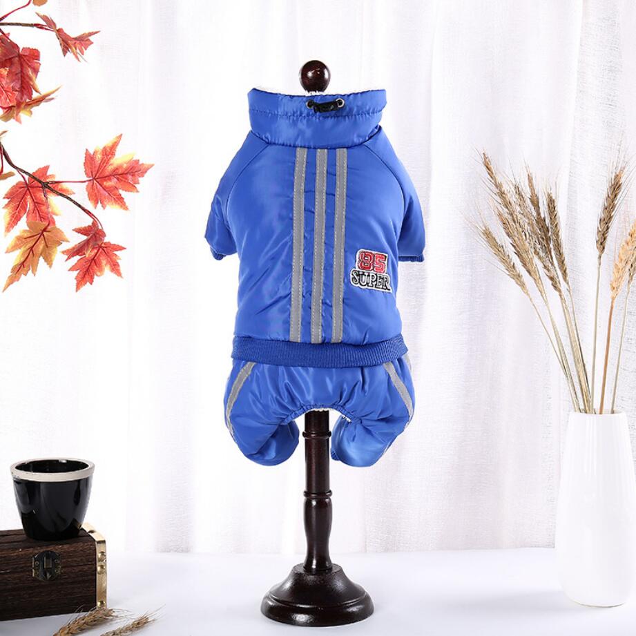 Χειμερινή Ολόσωμη Φόρμα Σκύλου Φλις Ολόσωμη Φόρμα για Σκύλους Ζεστό Παλτό Σκύλου Ρούχα Κατοικίδιων για Μικρόσωμους Σκύλους Μπουφάν Κουταβιού Ριγέ Ρούχα για Γιορκσάιρ Τεριέ