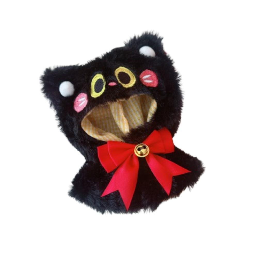 

1 комплект Набор костюмов на Хэллоуин Сидящая кукла Лабубу Одежда Мини Хлопковая Одежда для куклы Детский подарок чёрный