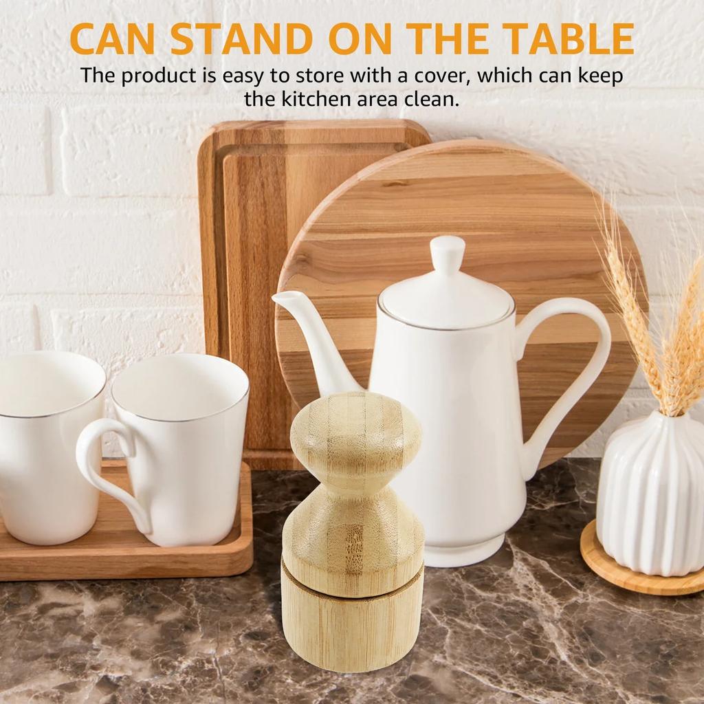 Cutting Board Oil Wax Applicator Wood Mineral Oil Applicator with Lid & Ergonomic Handle Multi-role Butcher Block Oil Applicator