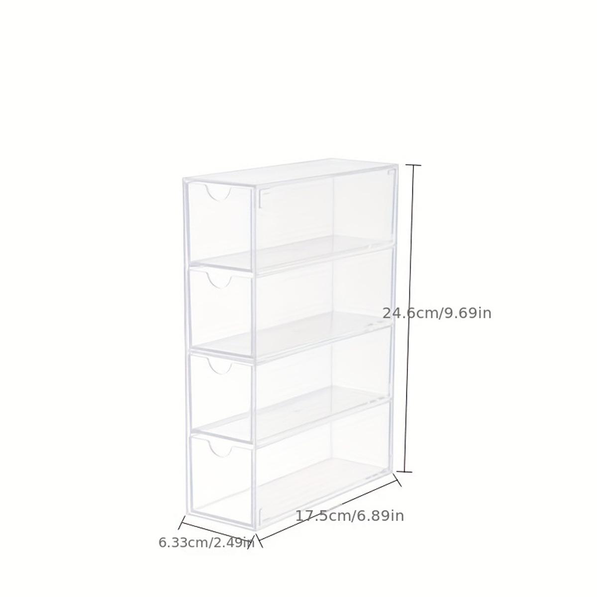 

4Layer Acrylic Glasses Storage Box Stackable Transparent Drawer Display Stand Makeup Sunglasses Storage Box Jewelry