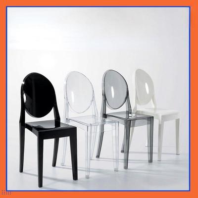 Transparent Ghost Devil Chair Ins Northern Europe Plastic Crystal Makeup Chair Modern Concise Originality Dining Chair