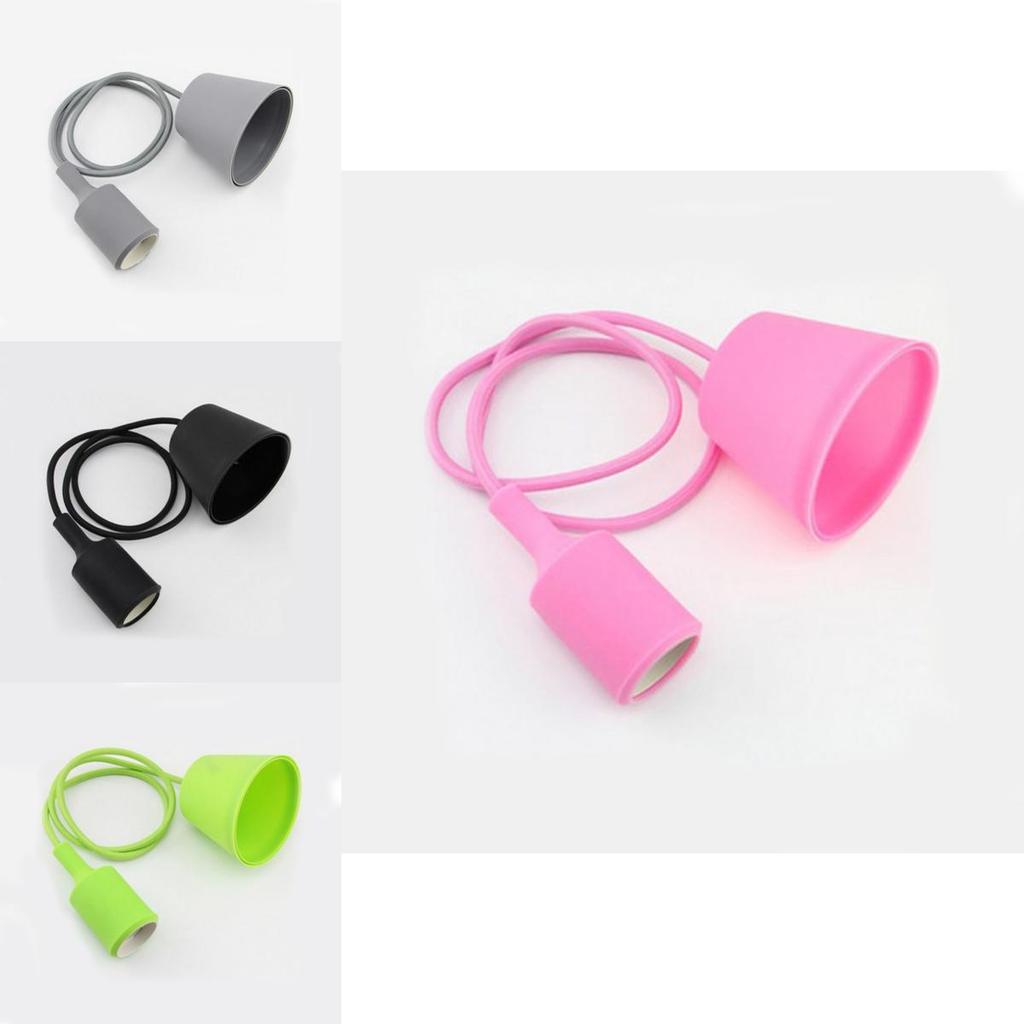Silicone Pendant Light Socket With Control For Vintage Chandelier Decor