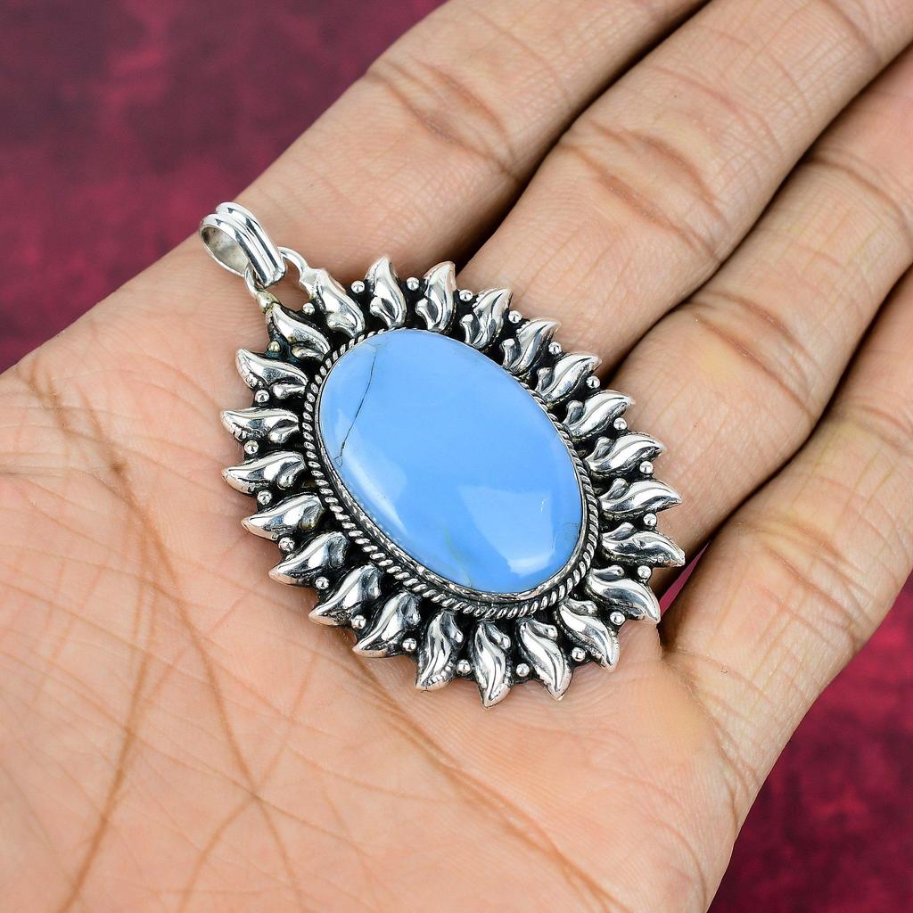Owyhee Opal Pendant, 925 Solid Sterling Silver Jewelry, Gemstone Pendant, Gift For Her Handmade Dainty Jewelry