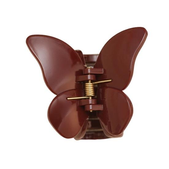 Dame Hårklemme Sommerfuglform Glatt Ensfarget Sterk Klype Sklisikker Hårpynt Hårklype Pendling Fest Date Hårklemme