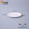Wuhe White 12-inch Square Melamine Commercial Serving Plate