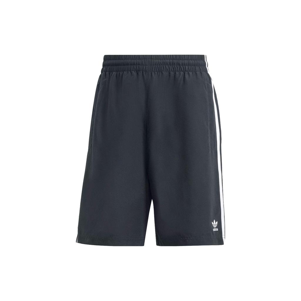 Adidas Originals Trefoil Solid Stripe Casual Shorts Men Bottoms Black IW3645