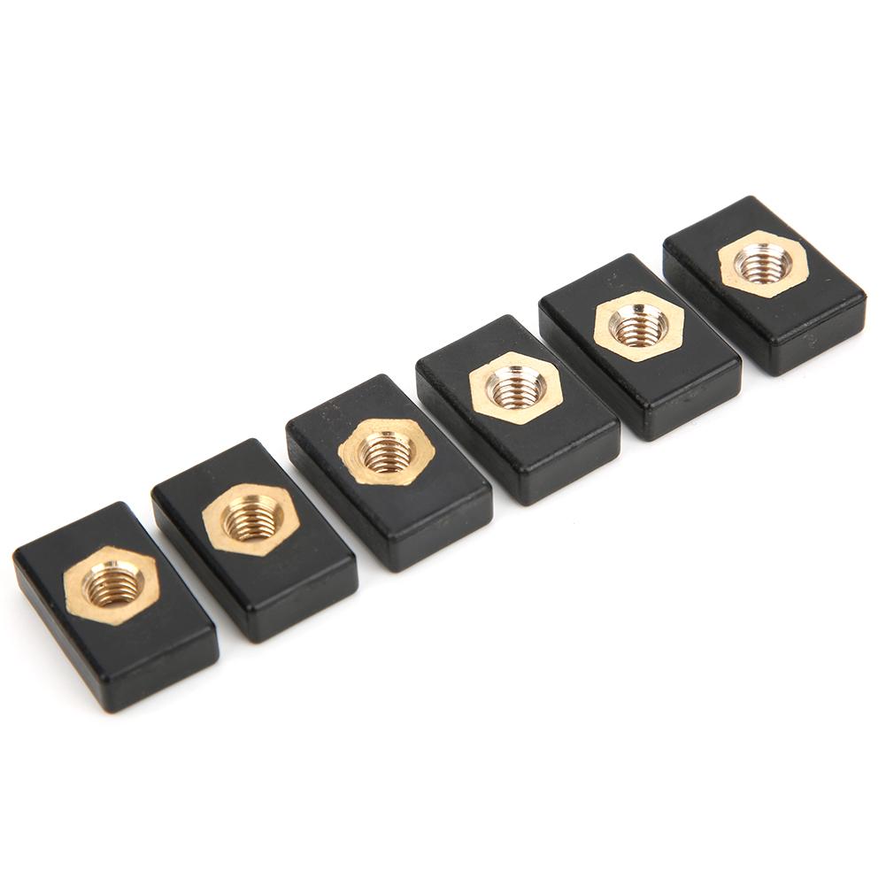 6Pcs Square Nuts Kit Rack Rail Adapter Kayak Canoe Boats Accessories