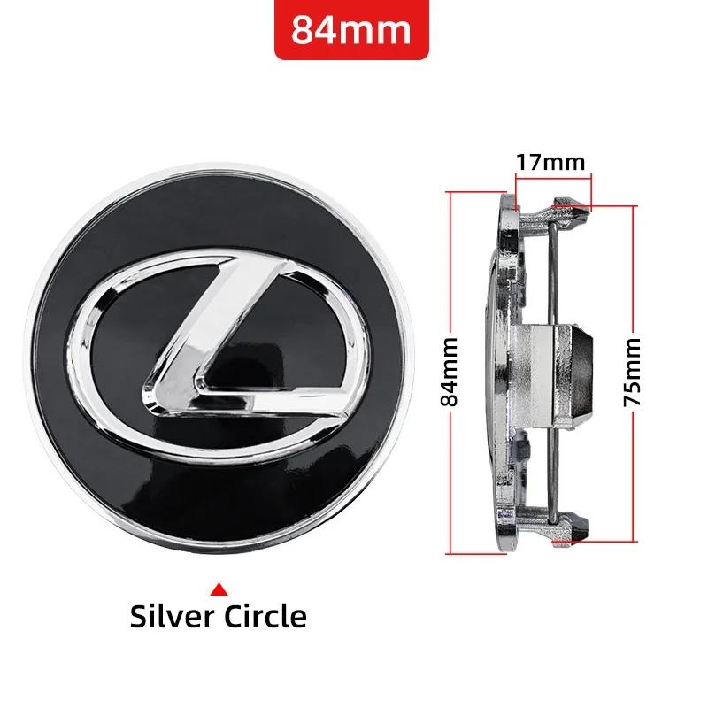4 pièces 62 MM 84 MM Cache-moyeu de roue de voiture Cache-écusson de moyeu Pour Lexus IS250 CT200h GS300 LS430 RX450h LX570 IS300 ES RX LS IS NX CT