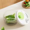 Household Vegetable Dehydrator, Kitchen Vegetable Washer and Spin-dryer, Double-layer Draining Vegetable Basin, Fruit and Vegetable Spin-dryer