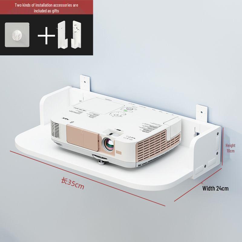 Wall-Mounted Wireless Router Shelf & Cable Organizer for Living Room