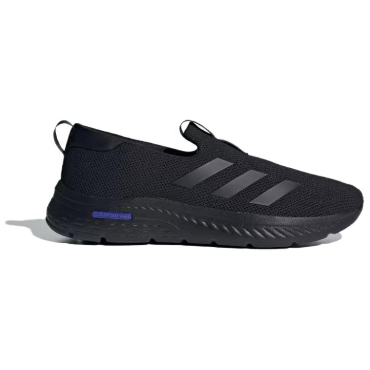 Adidas Cloudfoam Fabric Mesh Minimalist Versatile Non-Slip Low-Top Lifestyle Shoes Men Sneakers Black ID6510