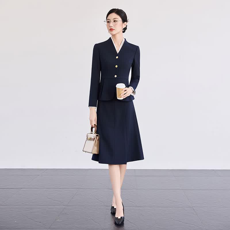 Women's Professional Blazer Suit Set