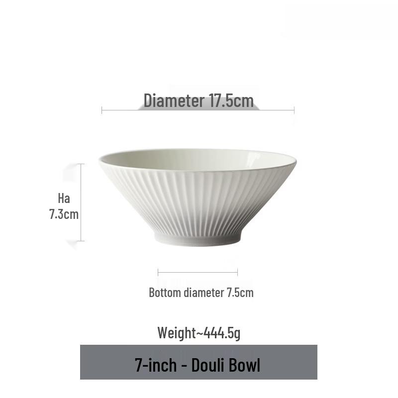 

French Underglaze Ceramic Ramen Bowl