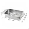 Colander Basket Expandable over-the-Sink Strainer Stainless Steel
