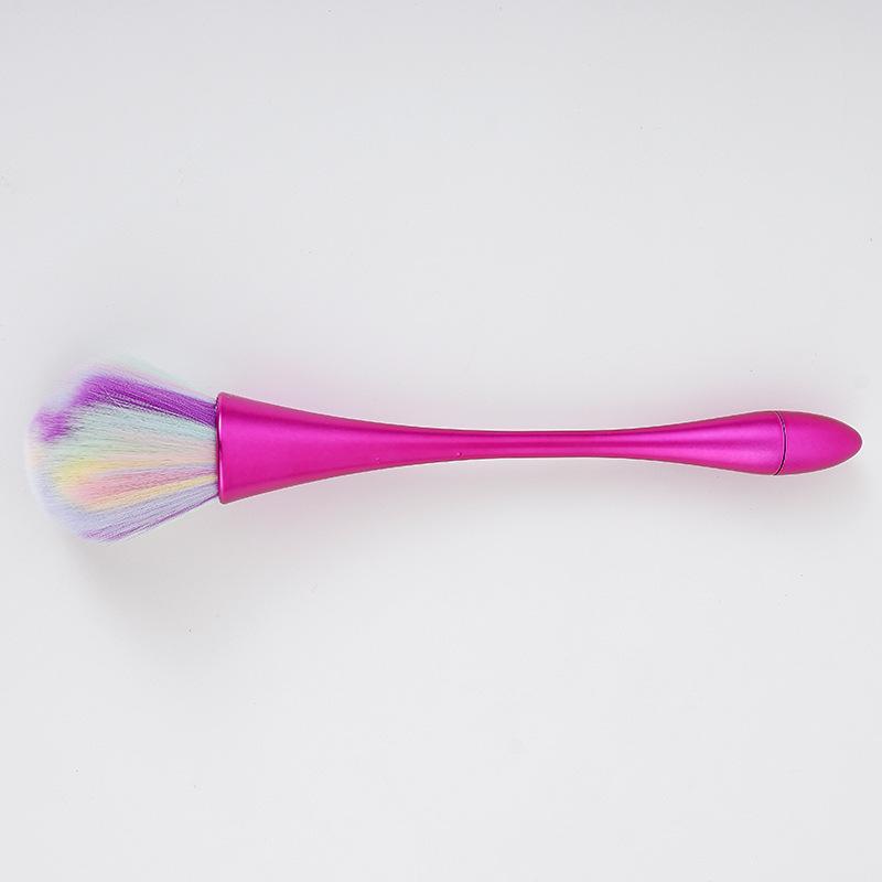 Compact Multi-Color Soft Makeup Brush for Powder & Blush in High-Footed Cup Design
