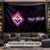 Fiorentina FC Personalized Tapestry Support Custom Name, Wall Art Home Decoration