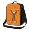 Neugieriger George Manga Isolierte Lunchtaschen für Frauen Wiederverwendbare Kühltasche Thermische Lebensmittel Bento Box Outdoor Camping Reisen