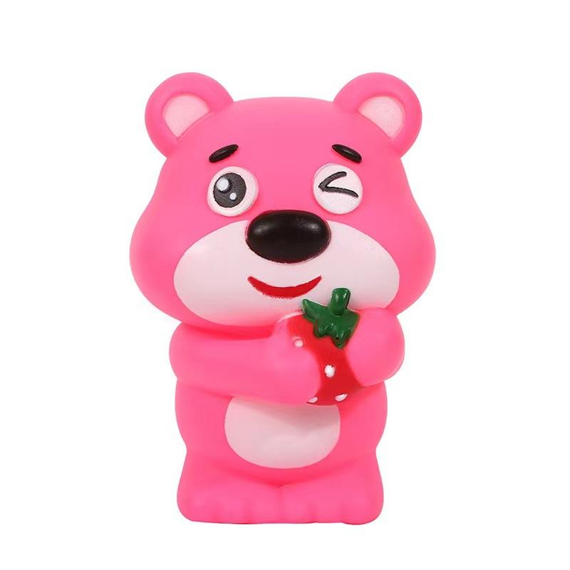 Cartoon Bear Night Light Anime Soft Bedroom Led Lights Keychain Christmas Gifts