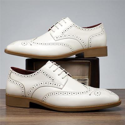 Neue Herren Spitz Grün Weiß Lässige Brogues Oxford Schuhe Männlich Hochzeitskleid Homecoming Formal Hochzeit Formelles Schuhwerk