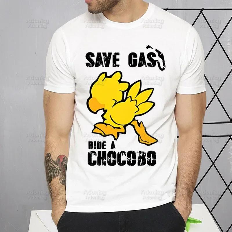 

Мужская футболка Final Fantasy Милая футболка Мужская мода Игровая футболка Клауда Страйфа Для мужчин Повседневные топы с кактусом Бастером Короткий рукав S