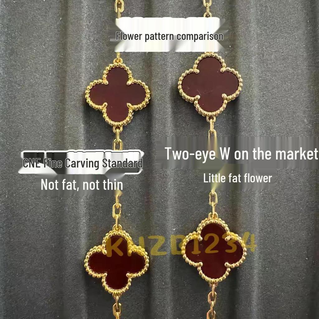 Złota Bransoletka i Naszyjnik z Czterolistną Koniczyną, Platerowane 18K - Idealny Prezent na Urodziny Dziewczyny