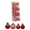 3Box Christmas Tree Hanging Decoration Electroplated Christmas Baubles Ornament Window and Door Ornament Party Supplies
