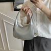 IELGY Fashion Patent Leather Portable Crescent Bag Underarm Bag