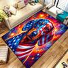 American Animal Pattern Square Carpet,Area Rug,Carpet Rug for Living Room Bedroom Sofa Playroom Decor,Non-slip Floor Mat,Holiday Birthday Gifts