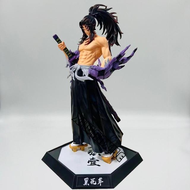 28cm Demon Slayer Kokushibou Anime Figure Tsugikuni /Inosuke Action Figure Douma /Gyuutarou /Daki Kimetsu No Yaiba Figurine Toys