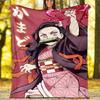 1pc nezouko Theme Blanket - Digital Print, Polyester, Cozy for All Seasons, Perfect for Outdoor, and Travel