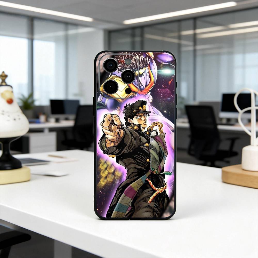 COOL J-JoJo B-Bizarre A-Adventures Phone Case For iPhone 17, 16,15,14,13,12,11 Plus,Pro Max, Others Soft Black Cover